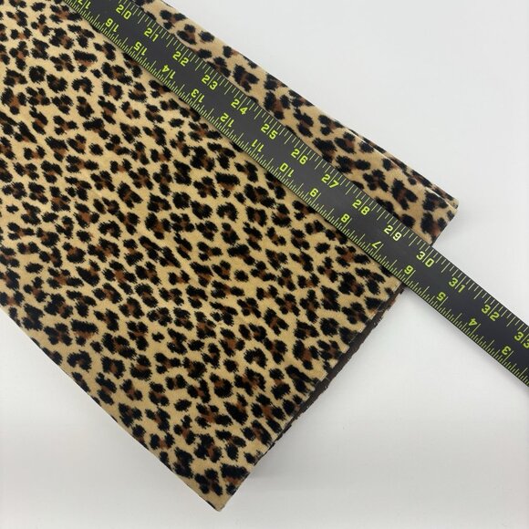 Vintage 90’s Leopard Print Velvet High Rise Flare Pants Womens Size 8 - Picture 8 of 8